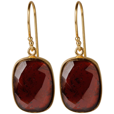 CROWN Divine Round stud earrings with pearl in 24kt gold-plated sterling silver