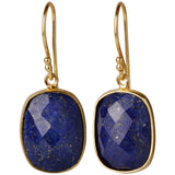 CROWN Divine Round stud earrings with pearl in 24kt gold-plated sterling silver