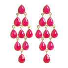 Gem cluster med pink aventurin