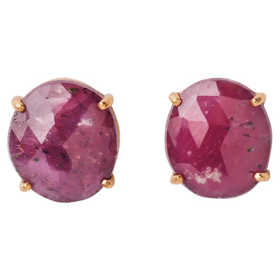 Sapphire Unika Rose06 ear studs