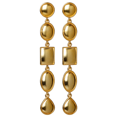 CROWN Eternity earrings in 24kt gold-plated sterling silver