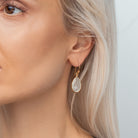 goddess hvid månesten guld
